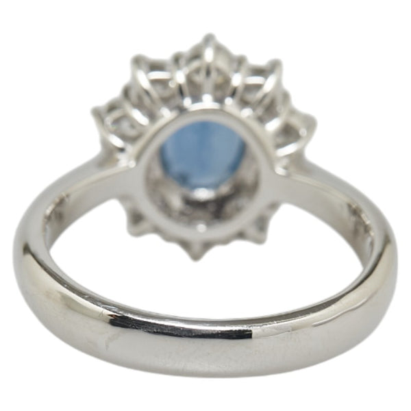 Pt900 プラチナ サファイア1.37ct ダイヤ0.70ct リング 指輪 レディース 10.5号 【中古】