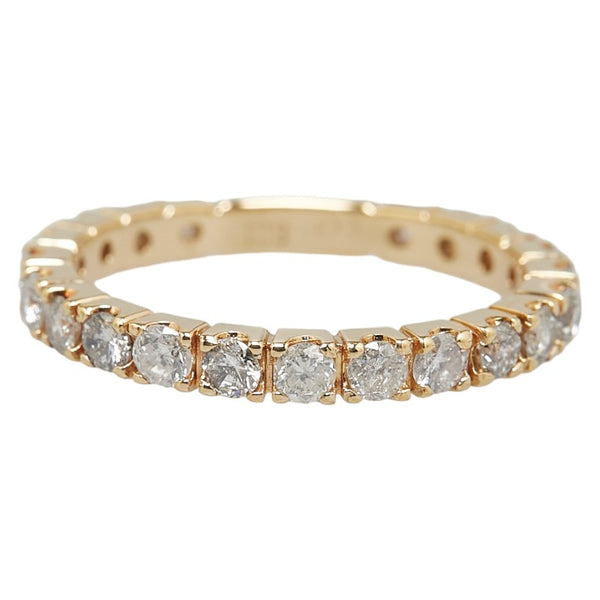 K18YG イエローゴールド ダイヤ1.00ct リング 指輪 レディース 13号 【中古】