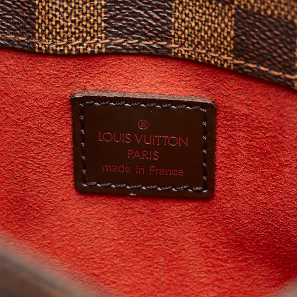 ルイ ヴィトン ダミエ オーバーニュ ハンドバッグ ショルダーバッグ  N51129 ブラウン PVC レザー レディース LOUIS VUITTON 【中古】