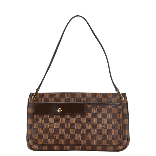 ルイ ヴィトン ダミエ オーバーニュ ハンドバッグ ショルダーバッグ  N51129 ブラウン PVC レザー レディース LOUIS VUITTON 【中古】