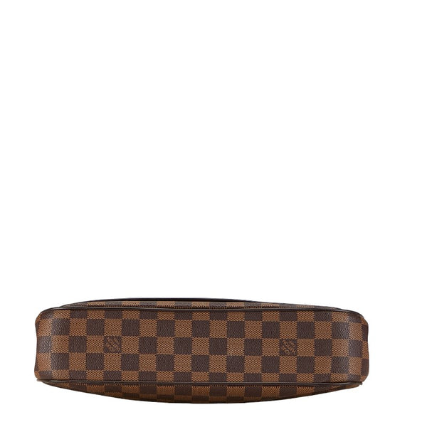 ルイ ヴィトン ダミエ オーバーニュ ハンドバッグ ショルダーバッグ  N51129 ブラウン PVC レザー レディース LOUIS VUITTON 【中古】