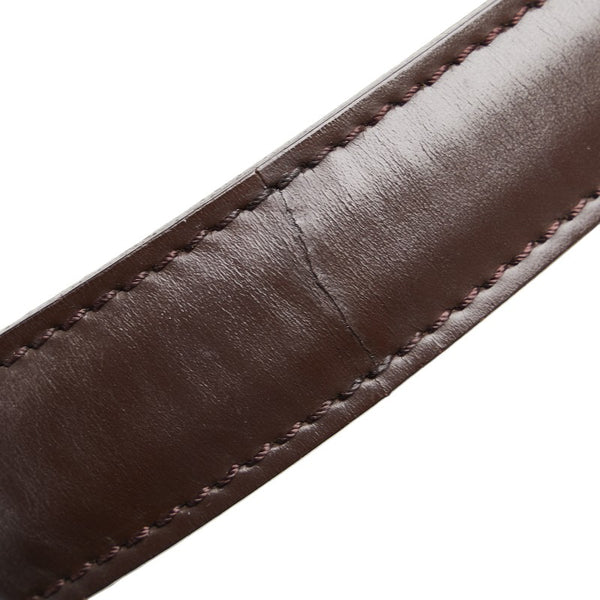 ルイ ヴィトン ダミエ オーバーニュ ハンドバッグ ショルダーバッグ  N51129 ブラウン PVC レザー レディース LOUIS VUITTON 【中古】