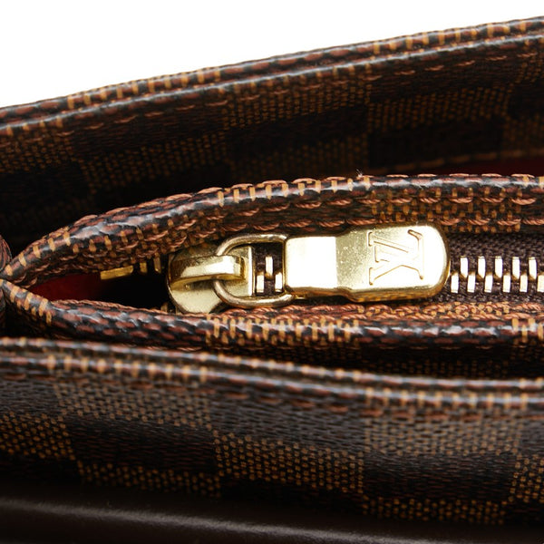 ルイ ヴィトン ダミエ オーバーニュ ハンドバッグ ショルダーバッグ  N51129 ブラウン PVC レザー レディース LOUIS VUITTON 【中古】