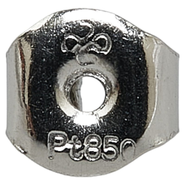 Pt850 プラチナ サファイア0.77ct ダイヤ0.18ct ピアス レディース 【中古】