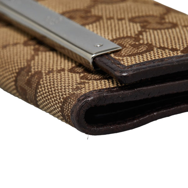 グッチ GGキャンバス キーケース 6連 127048 ベージュ ブラウン キャンバス レザー レディース GUCCI 【中古】