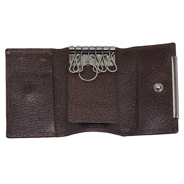 グッチ GGキャンバス キーケース 6連 127048 ベージュ ブラウン キャンバス レザー レディース GUCCI 【中古】