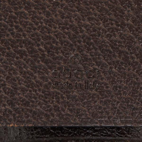 グッチ GGキャンバス キーケース 6連 127048 ベージュ ブラウン キャンバス レザー レディース GUCCI 【中古】