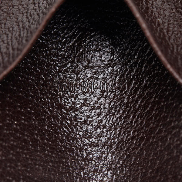 グッチ GGキャンバス キーケース 6連 127048 ベージュ ブラウン キャンバス レザー レディース GUCCI 【中古】