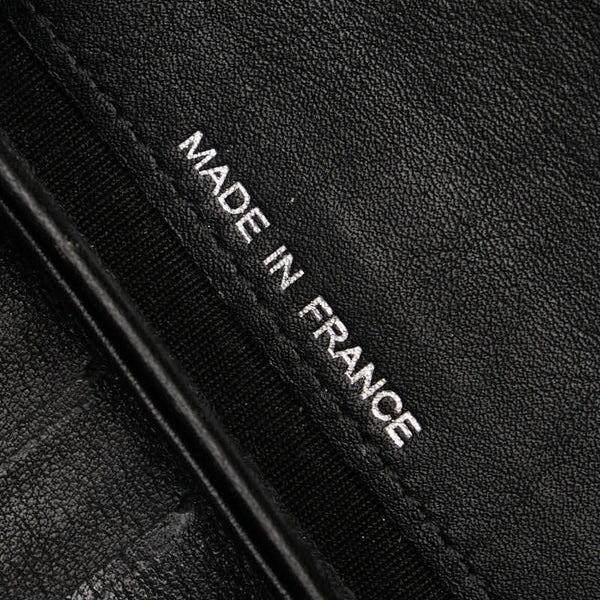 シャネル ココマーク 長財布 ブラック レザー レディース CHANEL 【中古】