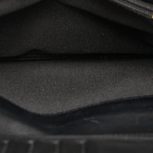 シャネル ココマーク 長財布 ブラック レザー レディース CHANEL 【中古】