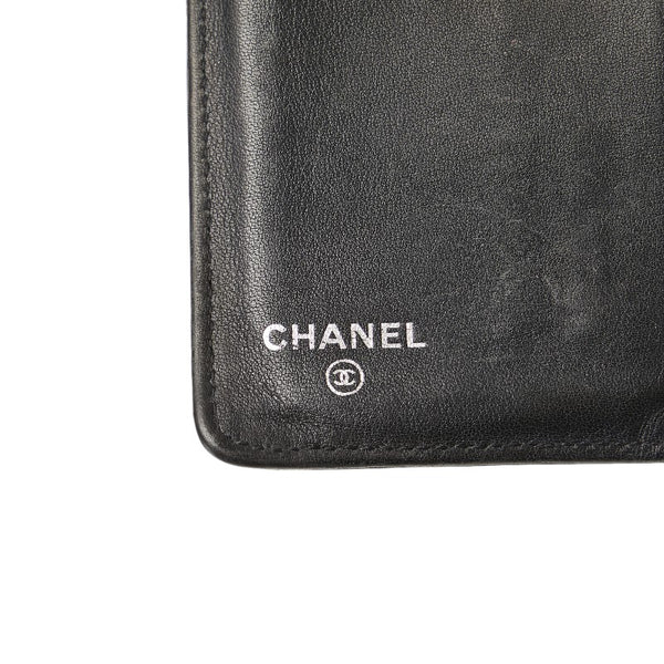 シャネル ココマーク 長財布 ブラック レザー レディース CHANEL 【中古】