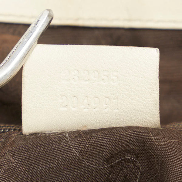 グッチ グッチシマ スーキー ワンショルダーバッグ ハンドバッグ 232955 ホワイト レザー レディース GUCCI 【中古】