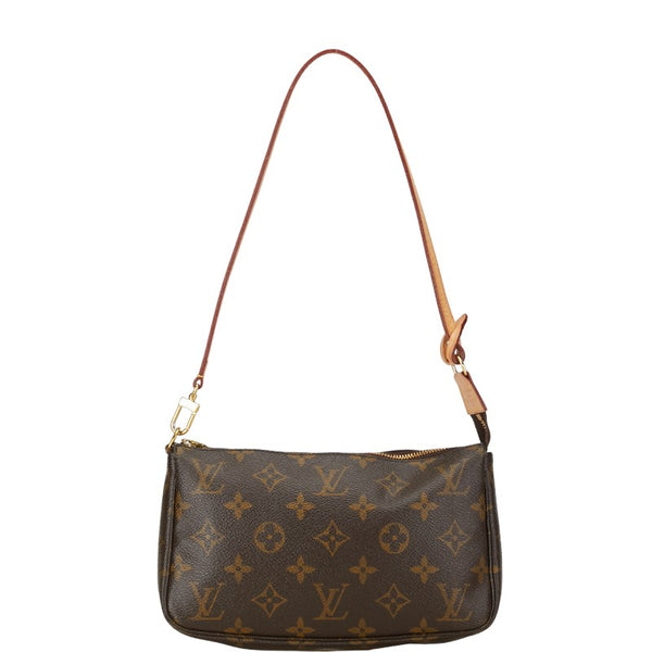 ルイ ヴィトン モノグラム ポシェット アクセソワール ハンドバッグ ポーチ M51980 ブラウン PVC レザー レディース LOUIS VUITTON 【中古】