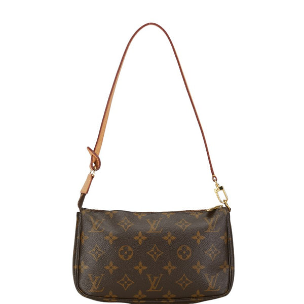ルイ ヴィトン モノグラム ポシェット アクセソワール ハンドバッグ ポーチ M51980 ブラウン PVC レザー レディース LOUIS VUITTON 【中古】