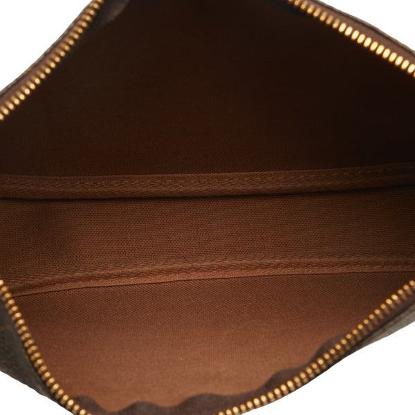 ルイ ヴィトン モノグラム ポシェット アクセソワール ハンドバッグ ポーチ M51980 ブラウン PVC レザー レディース LOUIS VUITTON 【中古】