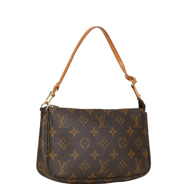 ルイ ヴィトン モノグラム ポシェット アクセソワール ショルダーバッグ M51980 ブラウン PVC レザー レディース LOUIS VUITTON 【中古】