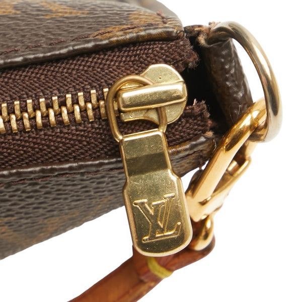 ルイ ヴィトン モノグラム ポシェット アクセソワール ショルダーバッグ M51980 ブラウン PVC レザー レディース LOUIS VUITTON 【中古】