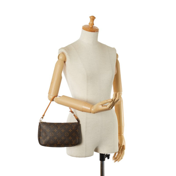 ルイ ヴィトン モノグラム ポシェット アクセソワール ショルダーバッグ M51980 ブラウン PVC レザー レディース LOUIS VUITTON 【中古】