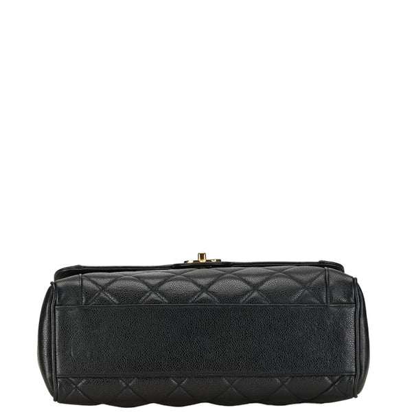 シャネル マトラッセ ダイアナ31 ハンドバッグ ブラック キャビアスキン レディース CHANEL 【中古】