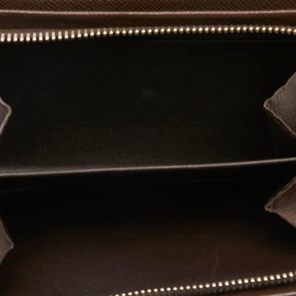 ルイ ヴィトン ダミエ トレゾール 二つ折り財布 N61736 ブラウン PVC レザー レディース LOUIS VUITTON 【中古】