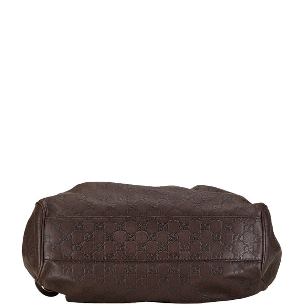 グッチ グッチシマ スーキー ハンドバッグ トートバッグ 211944 ブラウン レザー レディース GUCCI 【中古】