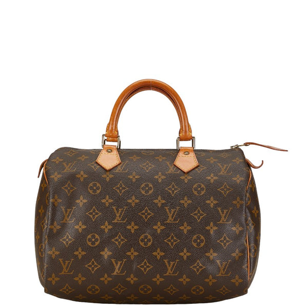 ルイ ヴィトン モノグラム スピーディ30 ハンドバッグ M41526 ブラウン PVC レザー レディース LOUIS VUITTON 【中古】