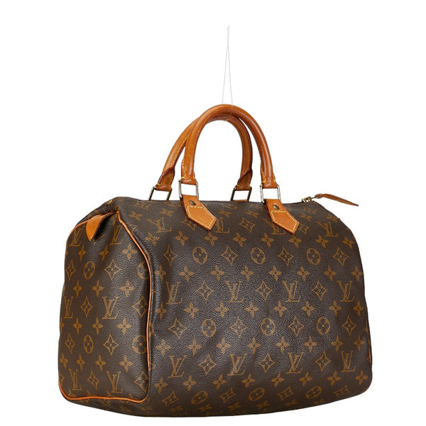ルイ ヴィトン モノグラム スピーディ30 ハンドバッグ M41526 ブラウン PVC レザー レディース LOUIS VUITTON 【中古】