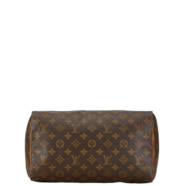 ルイ ヴィトン モノグラム スピーディ30 ハンドバッグ M41526 ブラウン PVC レザー レディース LOUIS VUITTON 【中古】
