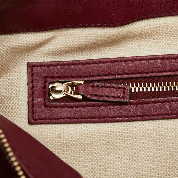 グッチ グッチシマ メイフィア ハンドバッグ ショルダーバッグ2WAY 269894 レッド レザー レディース GUCCI 【中古】