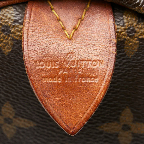 ルイ ヴィトン モノグラム スピーディ30 ハンドバッグ M41526 ブラウン PVC レザー レディース LOUIS VUITTON 【中古】