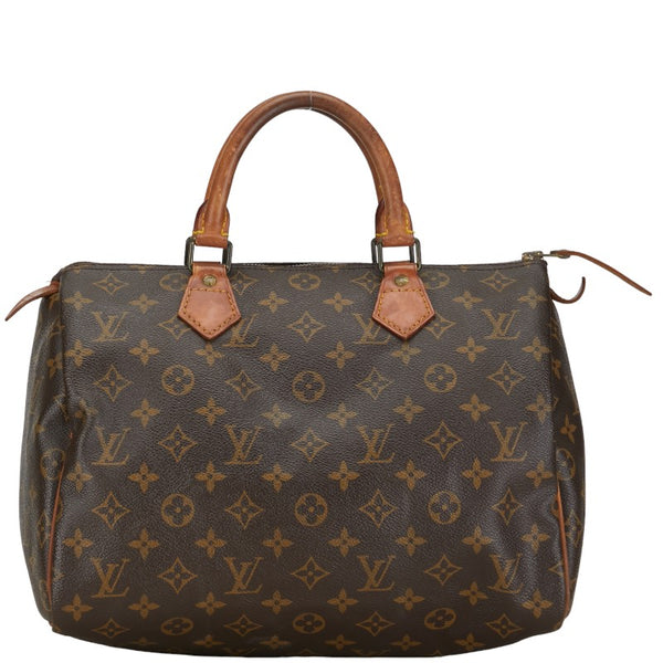 ルイ ヴィトン モノグラム スピーディ30 ハンドバッグ M41526 ブラウン PVC レザー レディース LOUIS VUITTON 【中古】