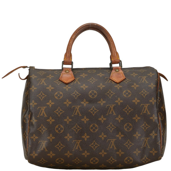 ルイ ヴィトン モノグラム スピーディ30 ハンドバッグ M41526 ブラウン PVC レザー レディース LOUIS VUITTON 【中古】