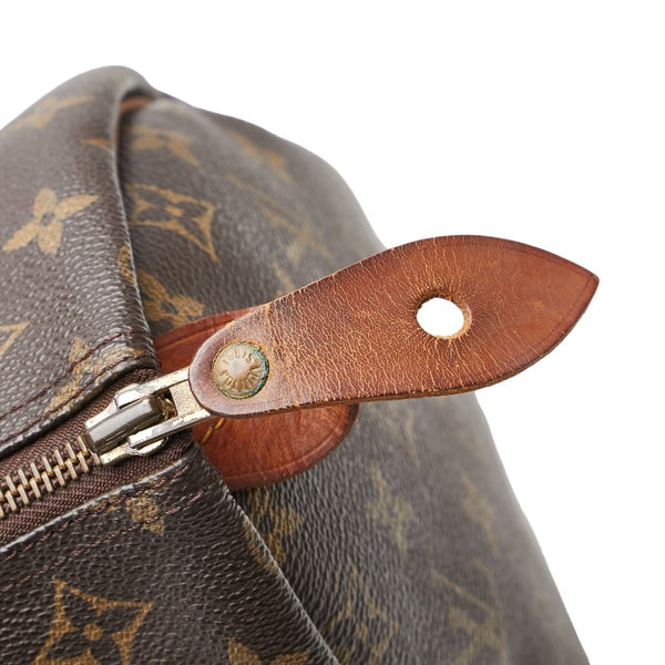 ルイ ヴィトン モノグラム スピーディ30 ハンドバッグ M41526 ブラウン PVC レザー レディース LOUIS VUITTON 【中古】