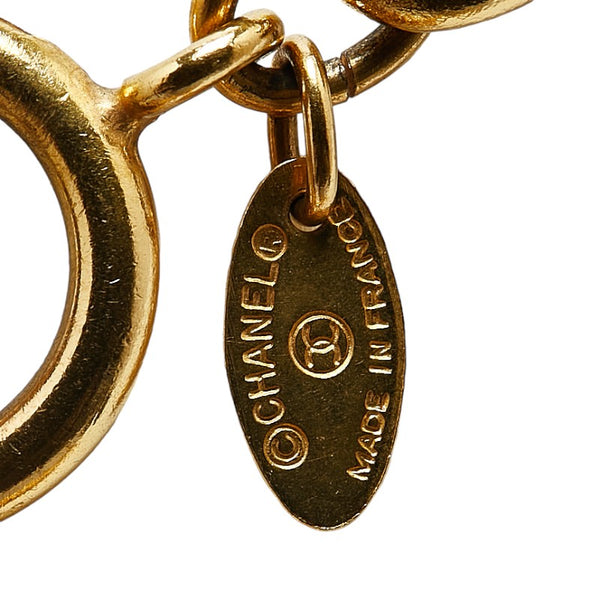 シャネル カンボン メダル ネックレス ゴールド メッキ レディース CHANEL 【中古】