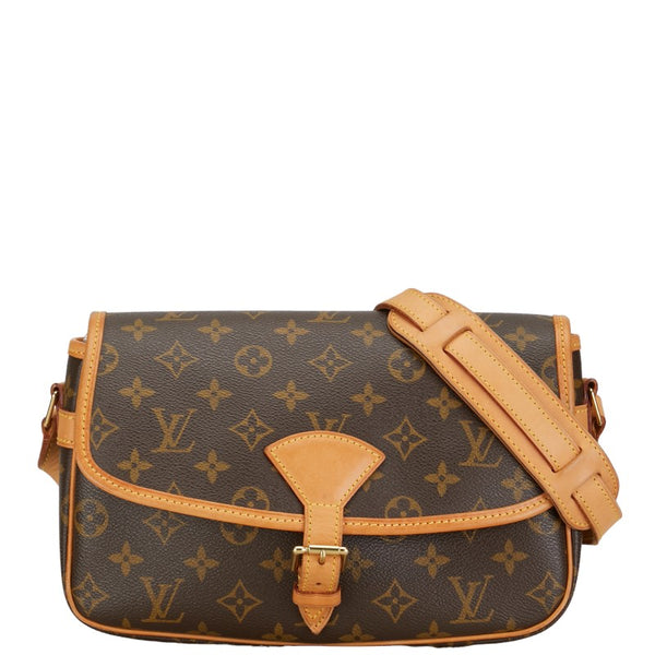 ルイ ヴィトン モノグラム ソローニュ 斜め掛け ショルダーバッグ M42250 ブラウン PVC レザー レディース LOUIS VUITTON 【中古】