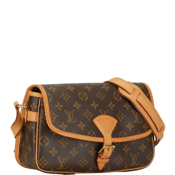 ルイ ヴィトン モノグラム ソローニュ 斜め掛け ショルダーバッグ M42250 ブラウン PVC レザー レディース LOUIS VUITTON 【中古】