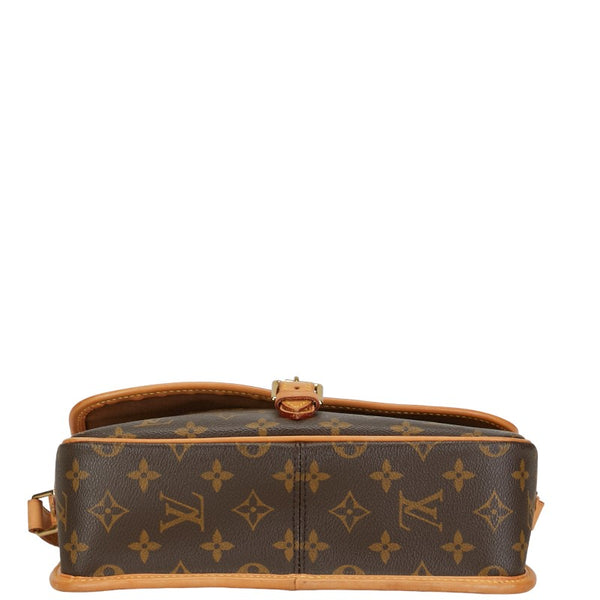 ルイ ヴィトン モノグラム ソローニュ 斜め掛け ショルダーバッグ M42250 ブラウン PVC レザー レディース LOUIS VUITTON 【中古】