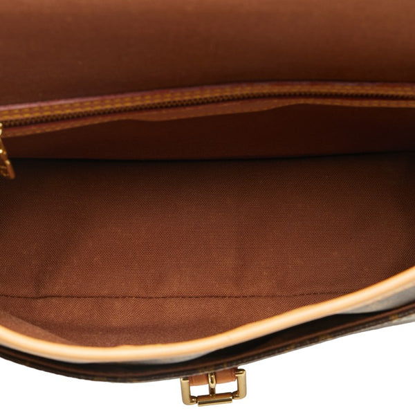 ルイ ヴィトン モノグラム ソローニュ 斜め掛け ショルダーバッグ M42250 ブラウン PVC レザー レディース LOUIS VUITTON 【中古】