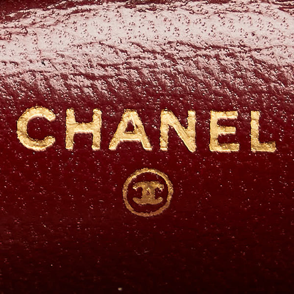 シャネル ミニミニマトラッセ ココマーク バッグチャーム ベルトチャーム ブラック レザー レディース CHANEL 【中古】