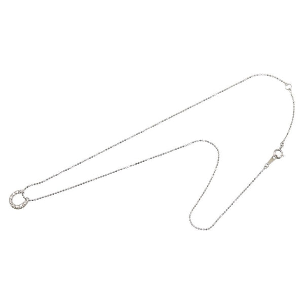 ホースシュー ネックレス K18WG ホワイトゴールド レディース 【中古】