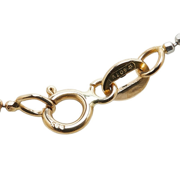 ネックレス K14YG イエローゴールド K14WG ホワイトゴールド レディース 【中古】