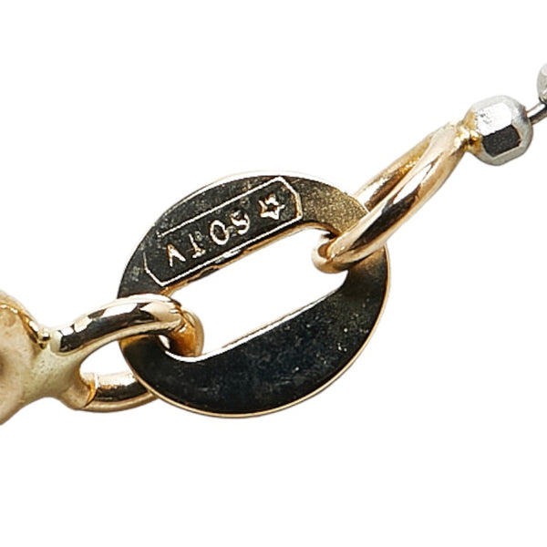 ネックレス K14YG イエローゴールド K14WG ホワイトゴールド レディース 【中古】
