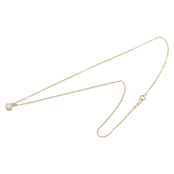 ネックレス K18YG イエローゴールド プラチナ コンビ レディース 【中古】