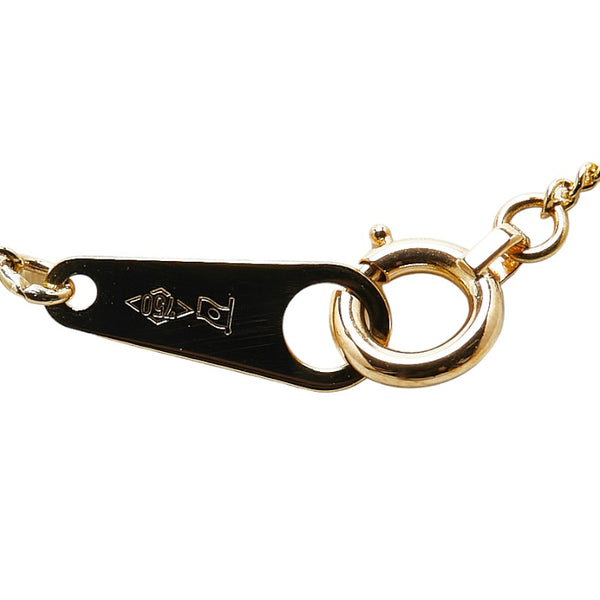 ネックレス K18YG イエローゴールド プラチナ コンビ レディース 【中古】
