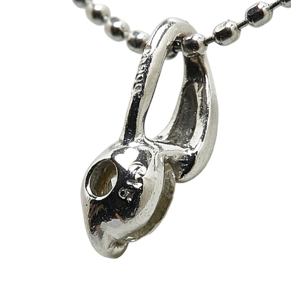 Pt900 プラチナ Pt850 プラチナ ダイヤ0.15ct ネックレス レディース 【中古】