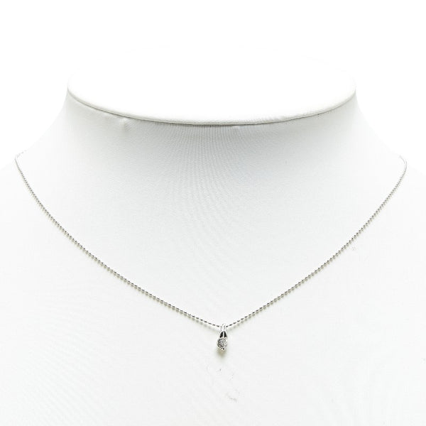 Pt900 プラチナ Pt850 プラチナ ダイヤ0.15ct ネックレス レディース 【中古】