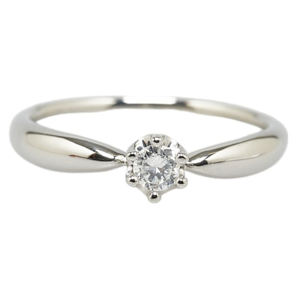 コムサ デ モード Pt900 プラチナ ダイヤ0.11ct シャリテ リング 指輪 #48 レディース COMME CA DU MODE 8号 【中古】