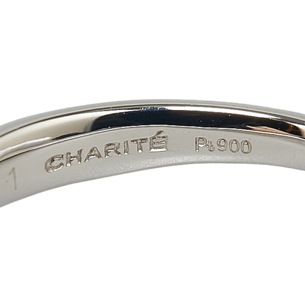 コムサ デ モード Pt900 プラチナ ダイヤ0.11ct シャリテ リング 指輪 #48 レディース COMME CA DU MODE 8号 【中古】