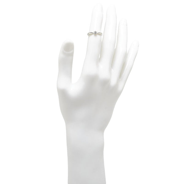 コムサ デ モード Pt900 プラチナ ダイヤ0.11ct シャリテ リング 指輪 #48 レディース COMME CA DU MODE 8号 【中古】