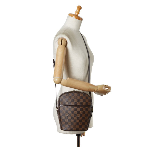 ルイ ヴィトン ダミエ イパネマPM 斜め掛け ショルダーバッグ  N51294 ブラウン PVC レザー レディース LOUIS VUITTON 【中古】